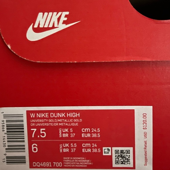 Nike Dunk High- University Gold - Picture 5 of 6